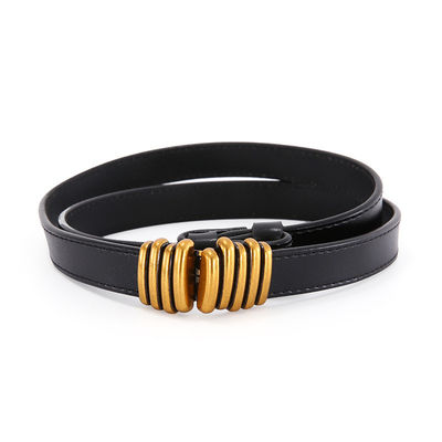 qualità L&#039;immaginazione di modo allaccia per le signore unisce in lega Pin Thin Gold Belt Custom 1.8cm fabbrica